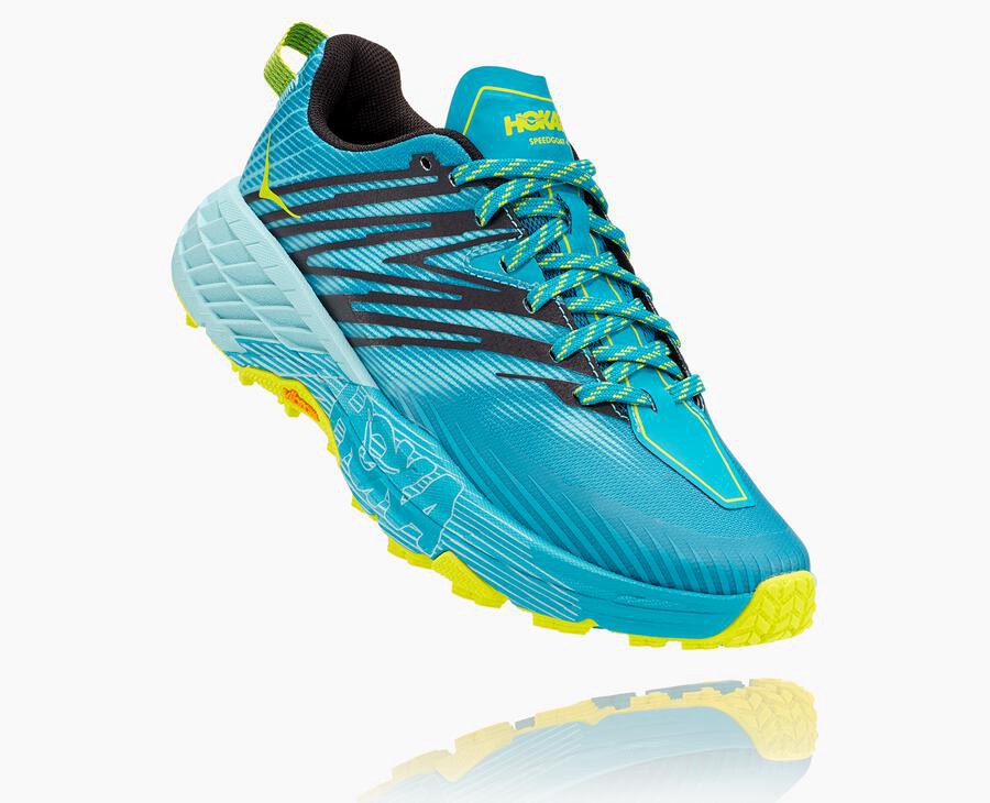 Tenis Hoka One One Trail Mujer Turquesa - Speedgoat 4 - WIDS32016